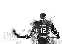 Load image into Gallery viewer, Personalized Hockey Player Print