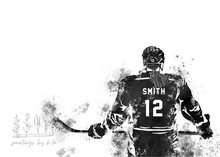 Load image into Gallery viewer, Personalized Hockey Player Print