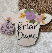 Load image into Gallery viewer, Birth Stats Cow