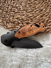 Load image into Gallery viewer, Personalized Carbon Fiber Pocket Knife Tool