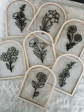 Load image into Gallery viewer, Birth Flower Acrylic Arch