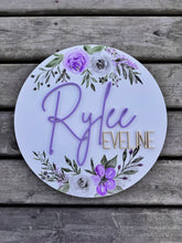 Load image into Gallery viewer, Watercolour Nursery Sign