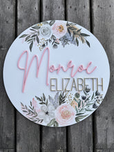 Load image into Gallery viewer, Watercolour Nursery Sign