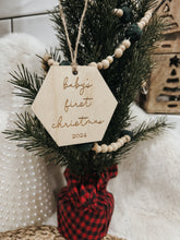 Load image into Gallery viewer, Simple Script Baby's First Christmas
