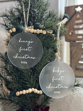 Load image into Gallery viewer, Simple Script Baby's First Christmas