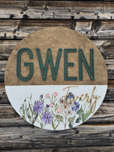 Load image into Gallery viewer, Watercolour Nursery Sign