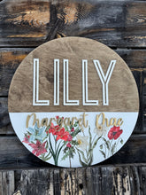 Load image into Gallery viewer, Watercolour Nursery Sign