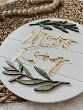 Load image into Gallery viewer, Watercolour Greenery Teacher Name Mini