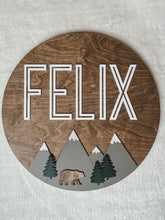 Load image into Gallery viewer, Watercolour Nursery Sign