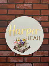 Load image into Gallery viewer, Watercolour Nursery Sign