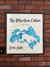 Load image into Gallery viewer, Personalized Lake Map