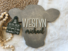 Load image into Gallery viewer, Birth Stats Cow