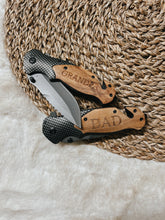 Load image into Gallery viewer, Personalized Carbon Fiber Pocket Knife Tool