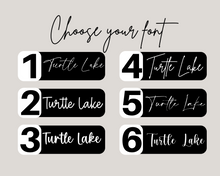 Load image into Gallery viewer, Personalized Lake Map