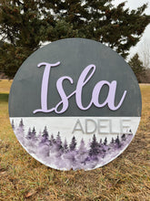 Load image into Gallery viewer, Watercolour Nursery Sign