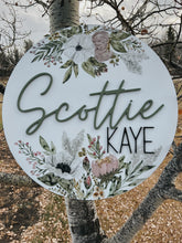 Load image into Gallery viewer, Watercolour Nursery Sign