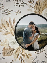 Load image into Gallery viewer, Watercolour Floral Wedding Guestbook with Photo