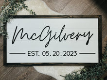 Load image into Gallery viewer, Family Name Sign