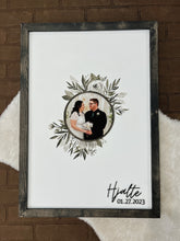 Load image into Gallery viewer, Watercolour Floral Wedding Guestbook with Photo