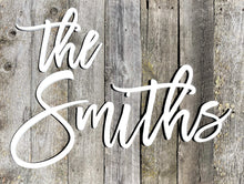 Load image into Gallery viewer, Personalized 3D Last Name Cutout