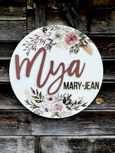 Load image into Gallery viewer, Watercolour Nursery Sign