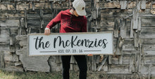 Load image into Gallery viewer, Family Name Sign