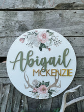 Load image into Gallery viewer, Watercolour Nursery Sign