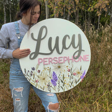 Load image into Gallery viewer, Watercolour Nursery Sign