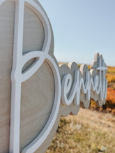 Load image into Gallery viewer, Stacked Floating Name Sign