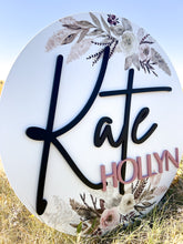 Load image into Gallery viewer, Watercolour Nursery Sign