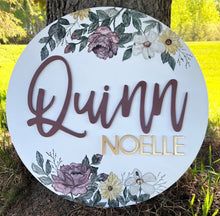 Load image into Gallery viewer, Watercolour Nursery Sign