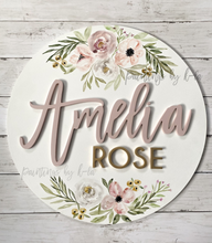 Load image into Gallery viewer, Watercolour Nursery Sign