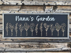 3D Birth Flower Sign