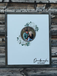 Watercolour Floral Wedding Guestbook with Photo