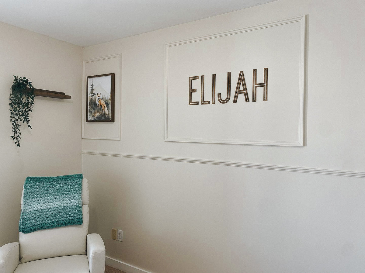 Nursery 3D Name Cutout (DEPOSIT)