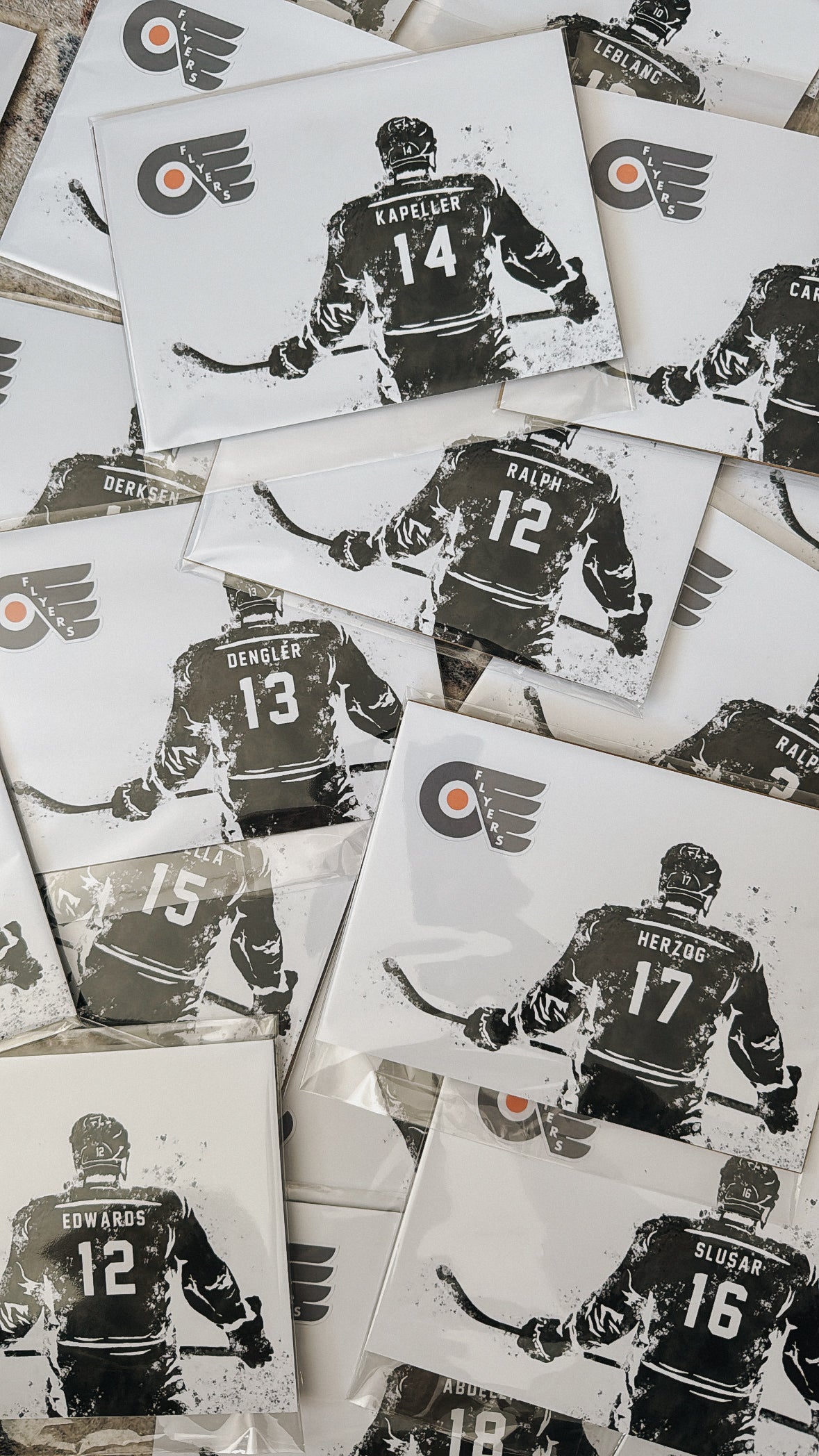 Personalized Hockey Player Print