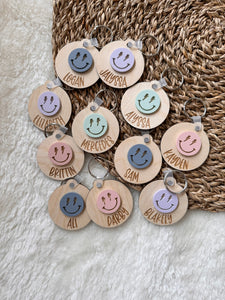 Smiley Name Keychain