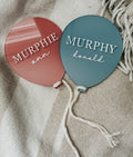Acrylic Balloon Birth Announcement Disc