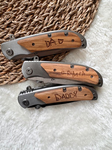 Engraved Pocket Knife Tool