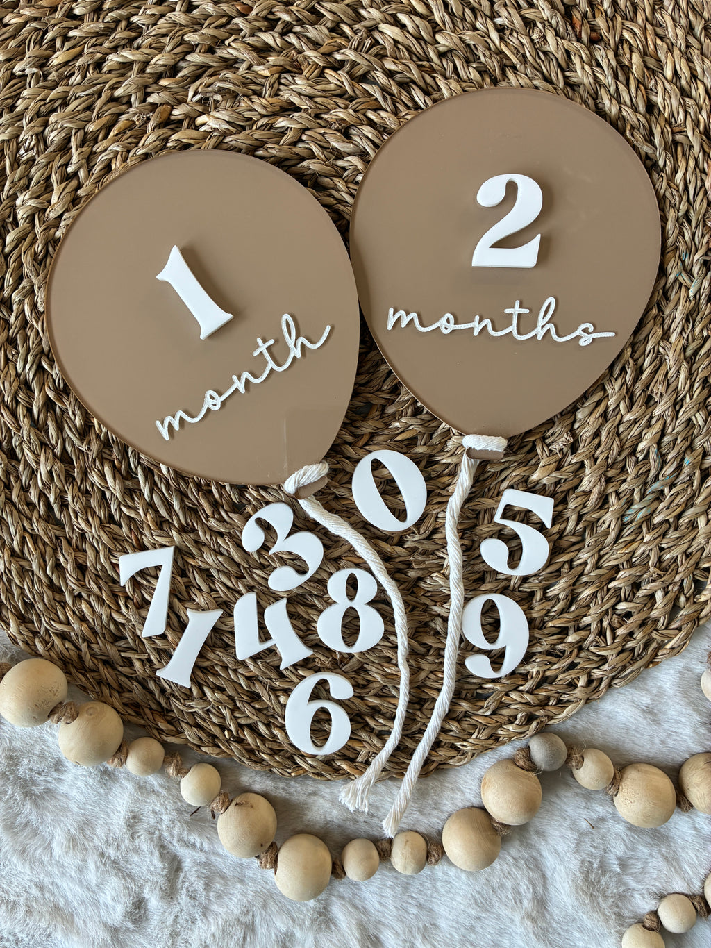Acrylic Balloon Montly Milestones