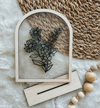 Birth Flower Acrylic Arch