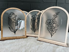 Birth Flower Acrylic Arch