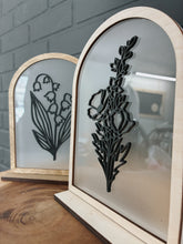 Load image into Gallery viewer, Birth Flower Acrylic Arch
