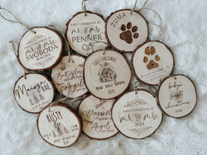 Wood Slice Ornaments