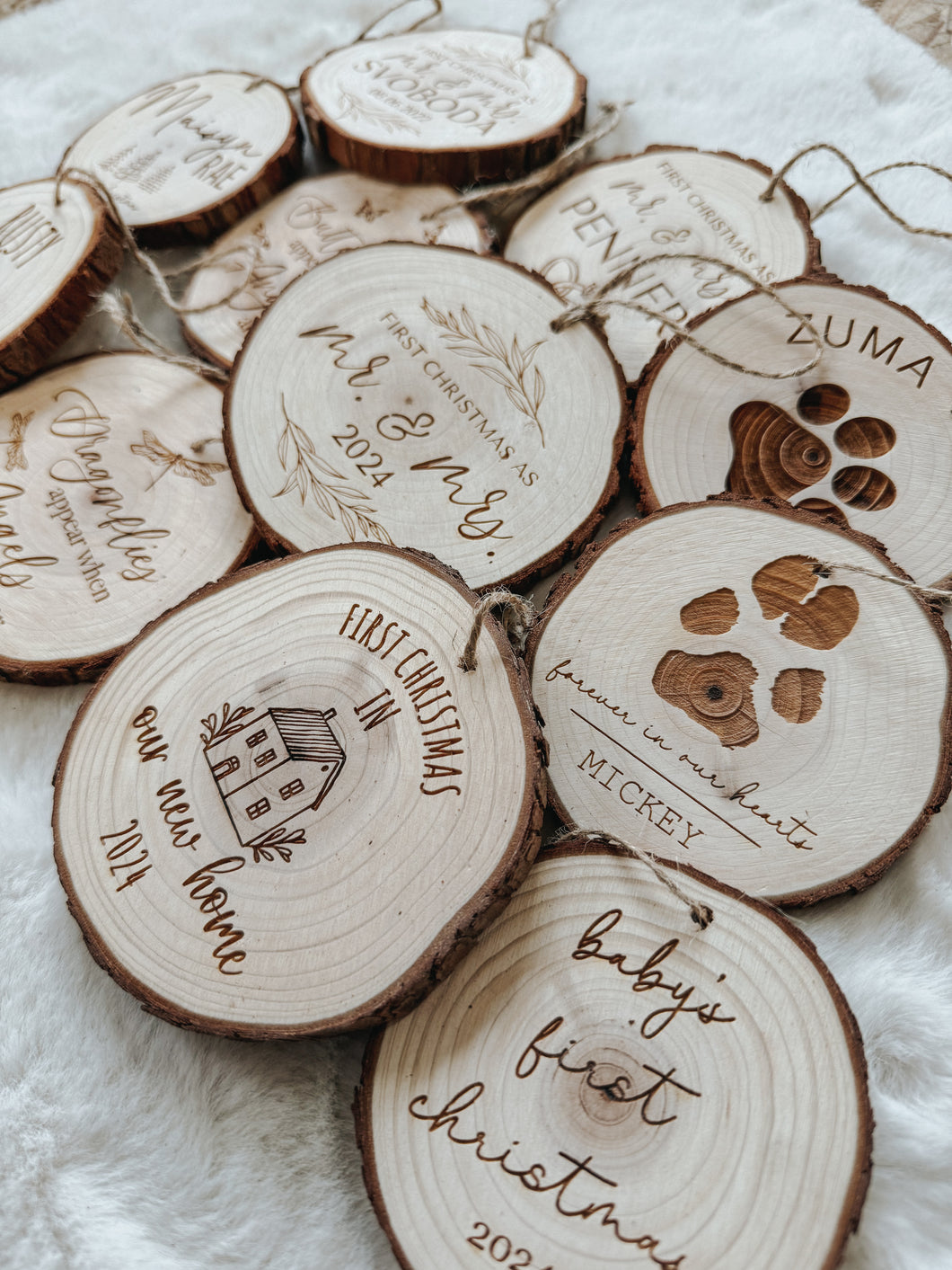 Wood Slice Ornaments