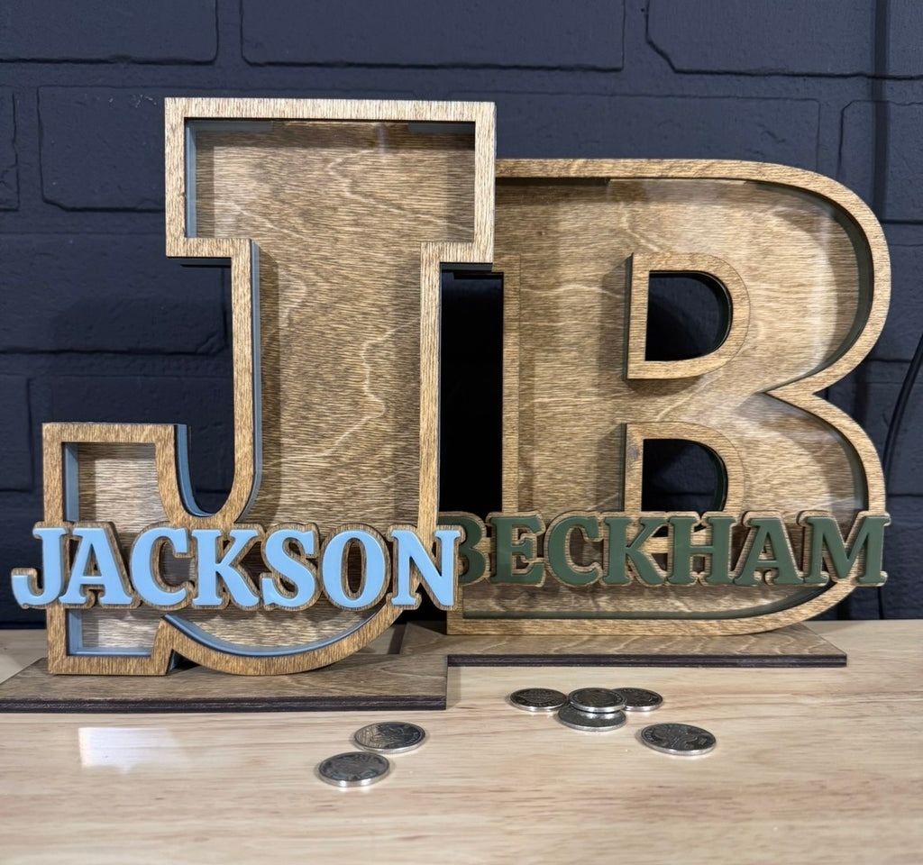 Monogram Piggy Banks
