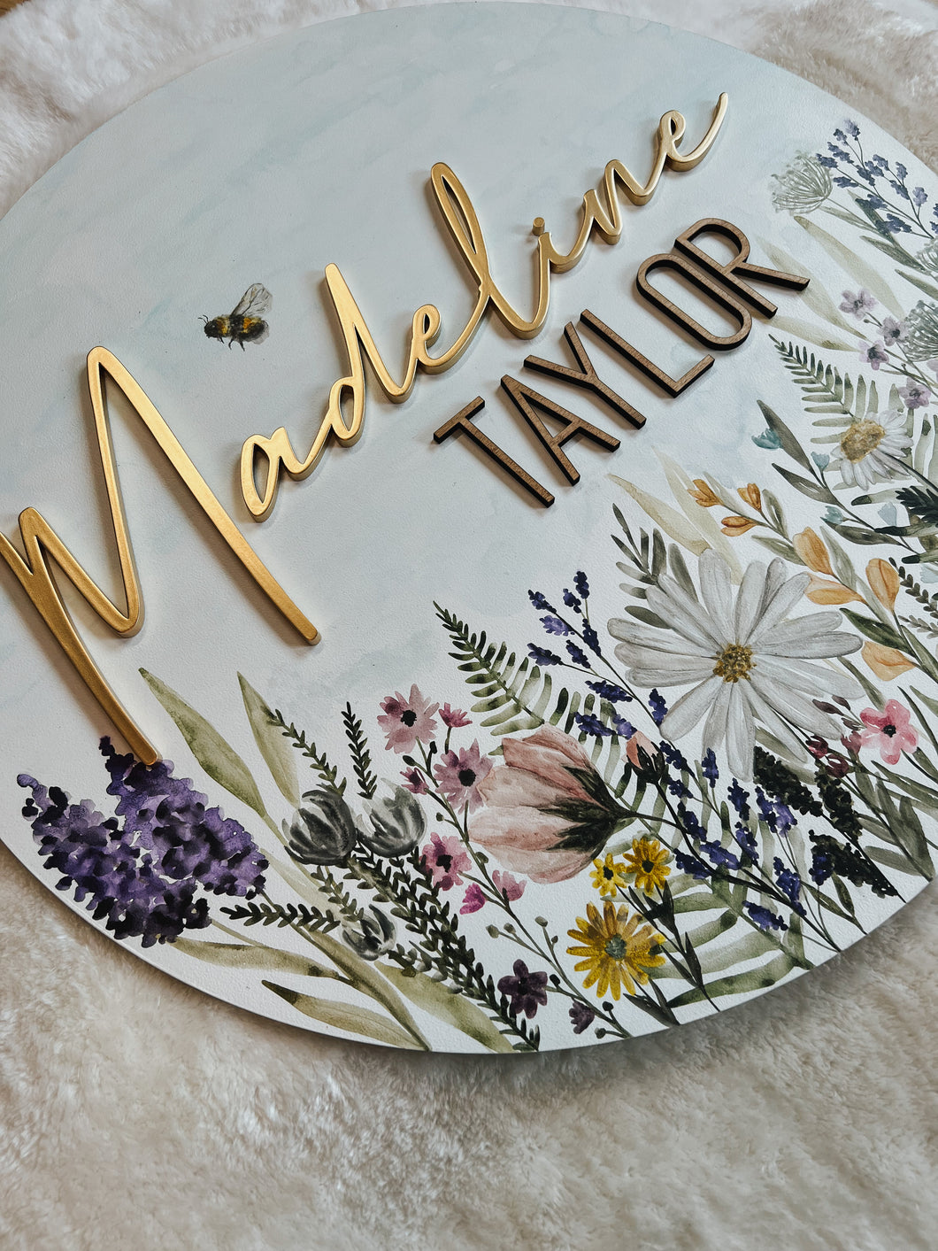 Premium Watercolour Name Sign*DEPOSIT*