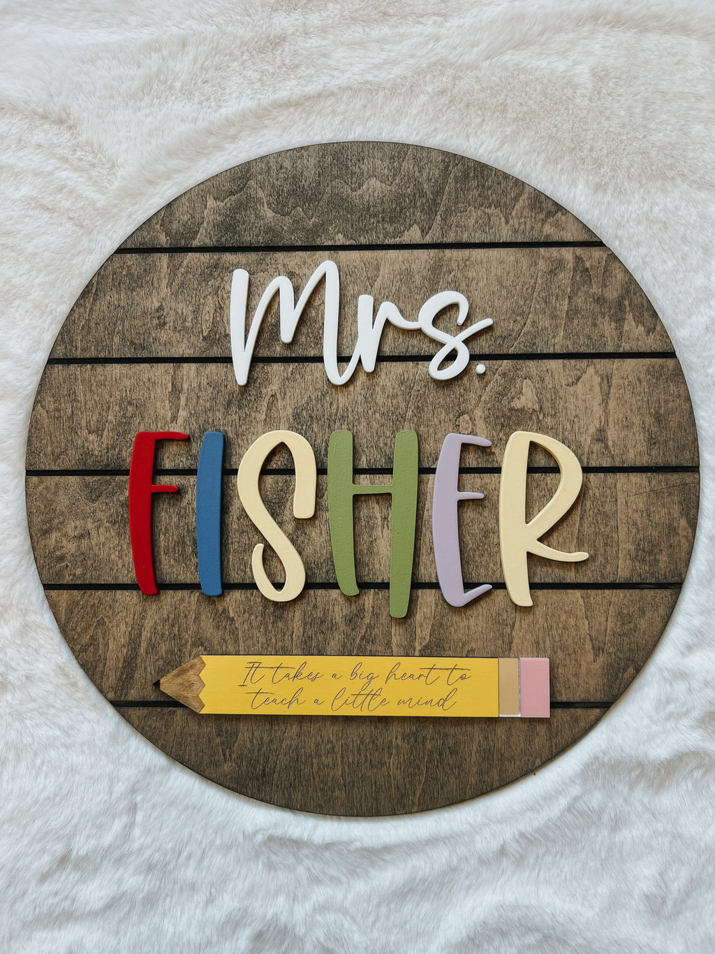 Teacher Name Mini Round