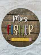 Teacher Name Mini Round