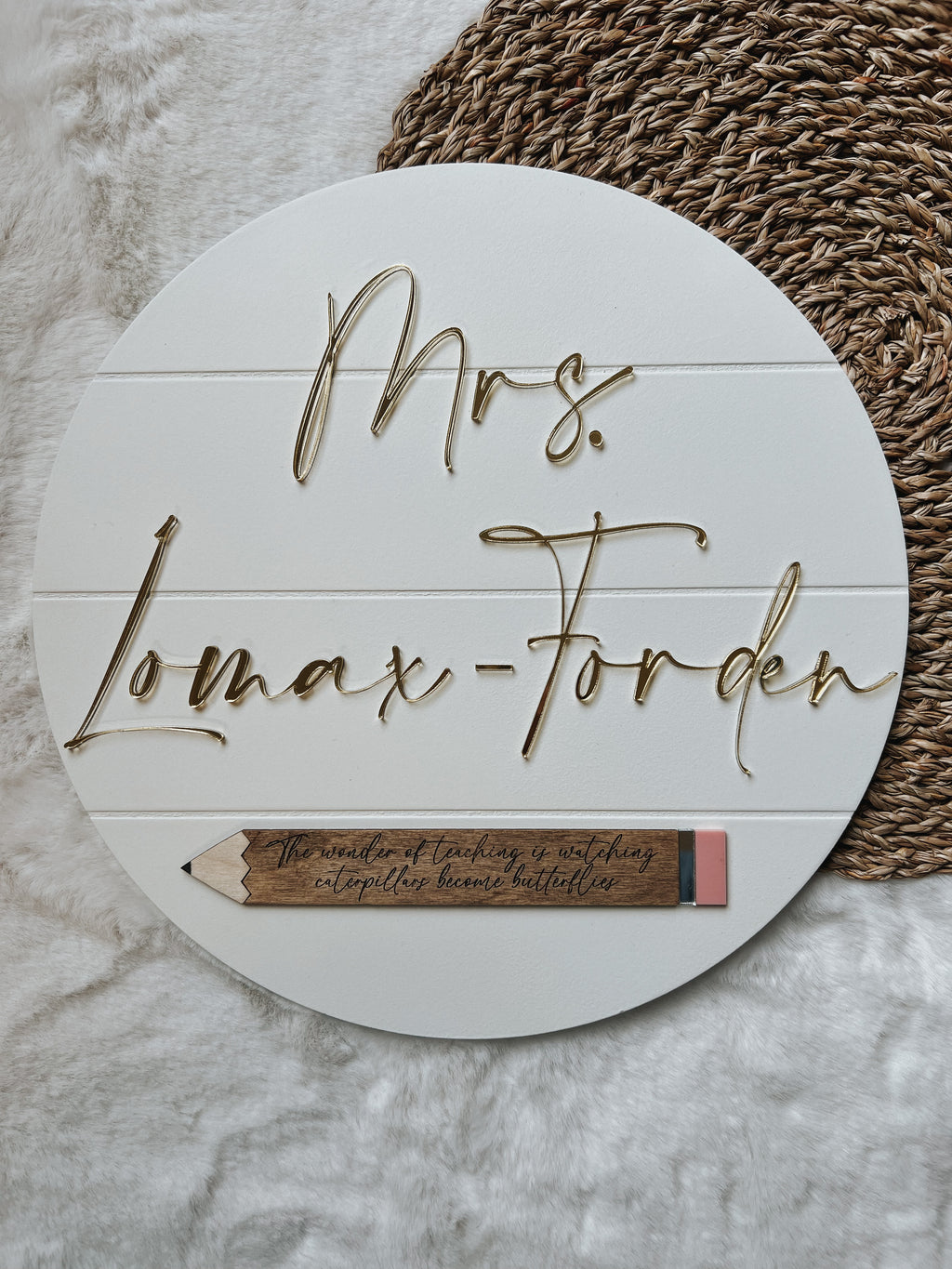 Teacher Name Mini Round